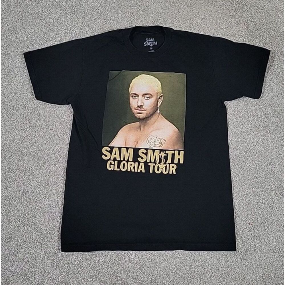 Sam Smith Gloria Tour Black‎ T Shirt Adult Sz MEDIUM